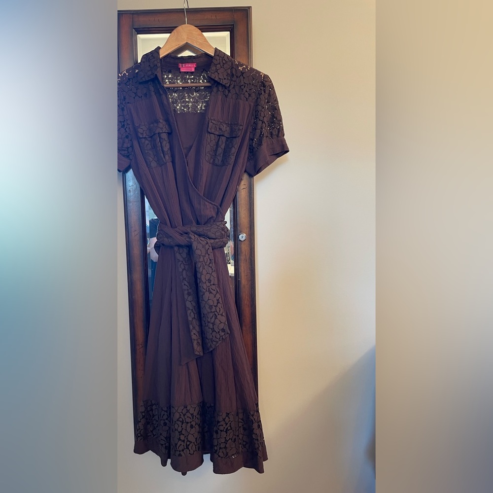 ❤️BCBG Dress Chocolate Brown EUC